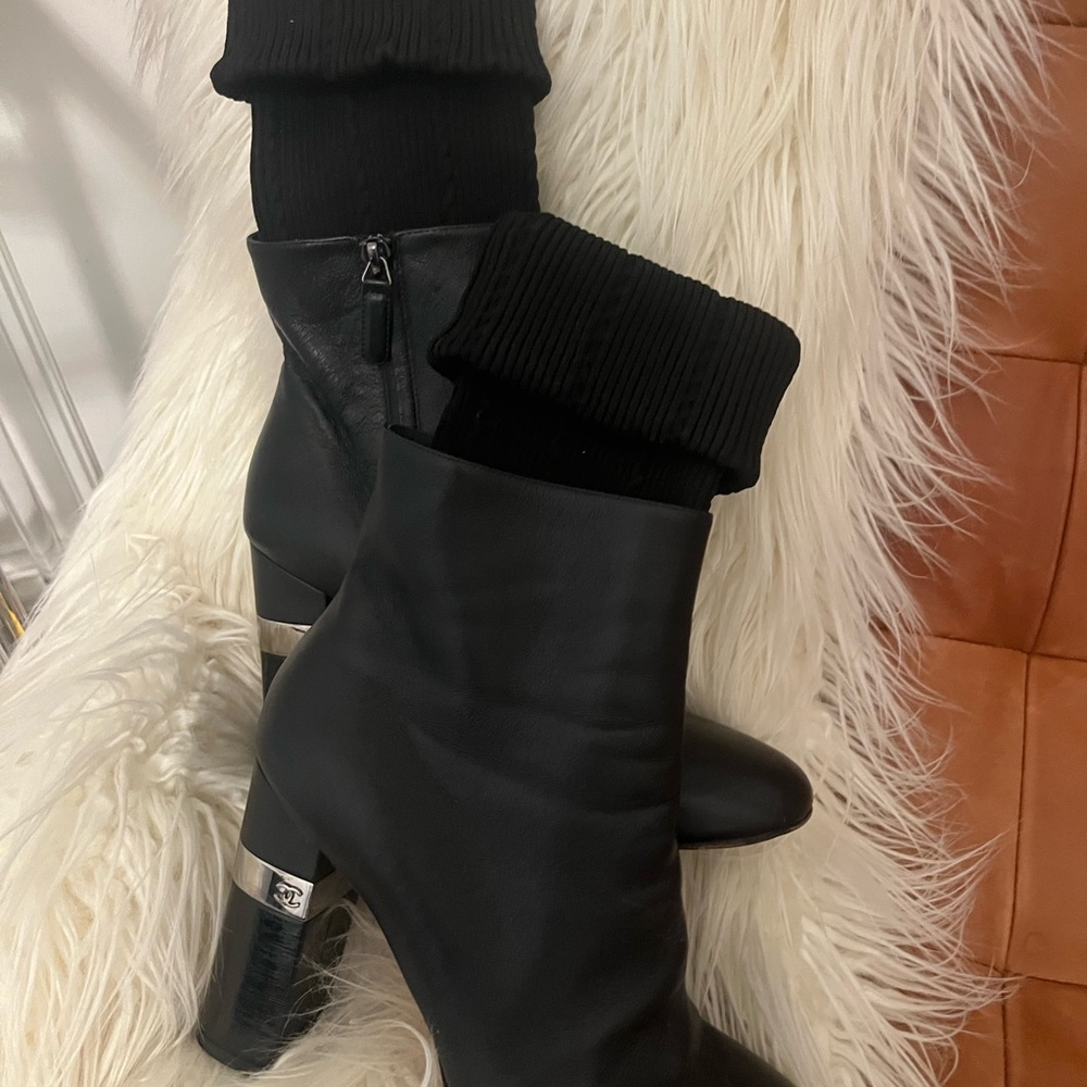 Chanel Black Boots